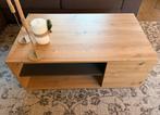 Salontafel Meubella Ashley Eiken Grijs H46 x B100 x D60 cm, Ophalen, 100 tot 150 cm, 50 tot 100 cm, Zo goed als nieuw