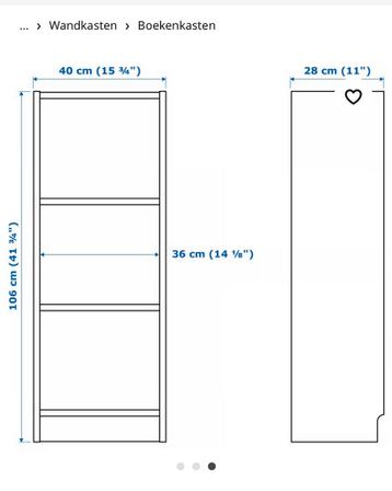 5 x BILLY Ikea boekenkast - wit - afbeelding 4