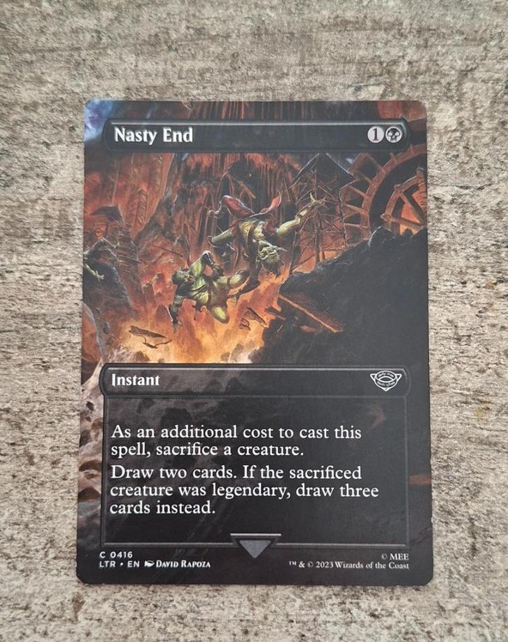 Nasty End - Magic the Gathering, Hobby en Vrije tijd, Verzamelkaartspellen | Magic the Gathering, Gebruikt, Losse kaart, Verzenden