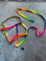 Regenboog halster met halstertouw., Dieren en Toebehoren, Ophalen of Verzenden, Gebruikt, Overige soorten