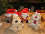 4x zingende kerst dieren poppen christmas ornamenten, Ophalen of Verzenden, Zo goed als nieuw