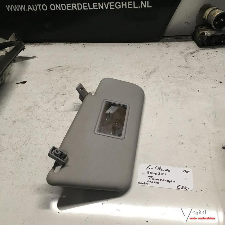 Fiat Panda 5drs 1.2 B 2008 2500221 Zonneklep met haakje Rech, Auto-onderdelen, Interieur en Bekleding, Gebruikt, Ophalen of Verzenden