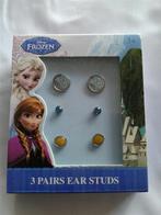 FROZEN oorbellen (knopjes) OLAF afbeelding, nieuw!, Ophalen of Verzenden, Nieuw, Zilver, Oorbellen