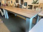 Eettafel landelijk 200x90cm, Huis en Inrichting, Tafels | Eettafels, Ophalen, Zo goed als nieuw, Rechthoekig, 200 cm of meer