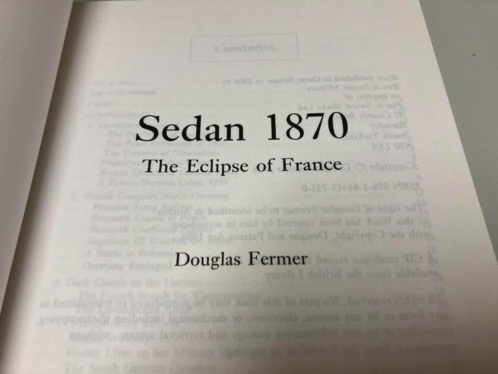 Sedan 1870 Fermer The eclipse of France, Boeken, Oorlog en Militair, Gelezen, Voor 1940, Ophalen of Verzenden