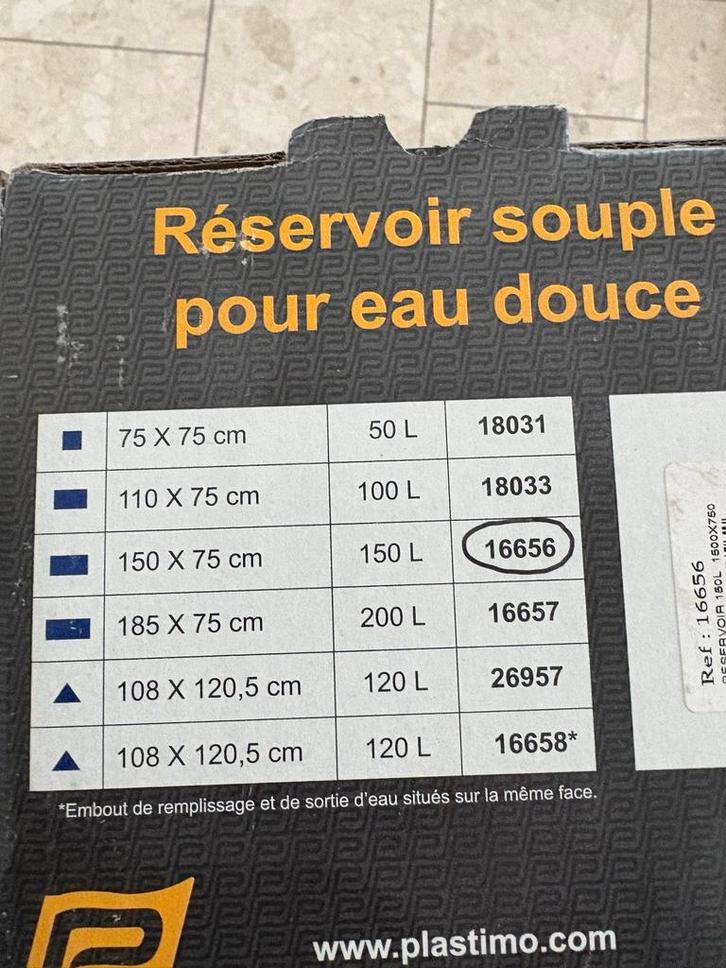 Plastimo Waterzak 150L - Nieuw in doos! 150x75 cm, Watersport en Boten, Accessoires en Onderhoud, Nieuw, Kombuis en Sanitair, Ophalen