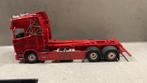 Tekno scania haakarm container, Hobby en Vrije tijd, Modelauto's | 1:50, Ophalen of Verzenden, Zo goed als nieuw, Bus of Vrachtwagen
