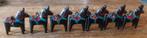 7 kleine dala paardjes  hangers dalarna, Ophalen of Verzenden, Gebruikt, Dier