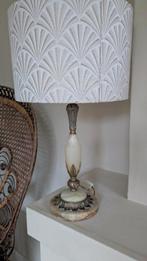 Hollywood Regency tafellamp marmer messing, Huis en Inrichting, Vintage, Ophalen of Verzenden, Zo goed als nieuw, Minder dan 50 cm