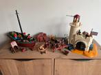 Playmobil Piratenschip en Riddereiland, Ophalen of Verzenden, Gebruikt, Complete set