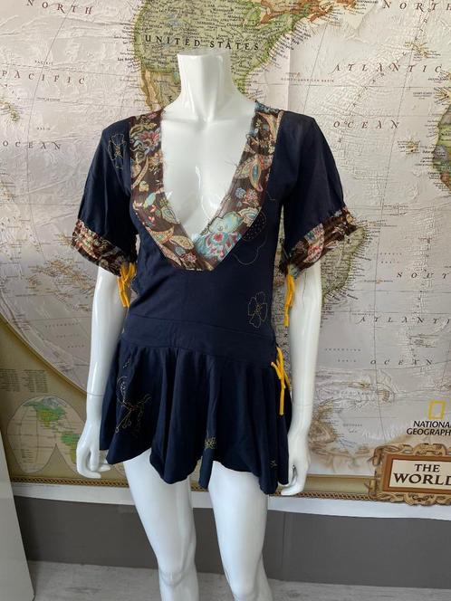 Hippie boho top tuniek van West Soul maat XS - peplum top, Kleding | Dames, Tops, Zo goed als nieuw, Maat 34 (XS) of kleiner, Blauw