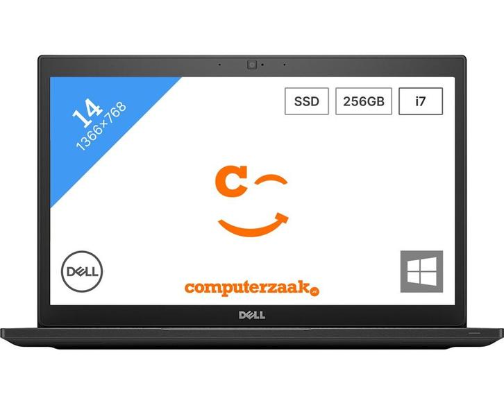 Dell Latitude 7490/Intel Core i5 1.90GHz/8GB/256GB SSD/Windo, Computers en Software, Windows Laptops, Refurbished, 14 inch, SSD