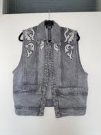 EKSEPT grijze cowboy spijker stof gilet bodywarmer mt L / XL, Kleding | Dames, Bodywarmers, Maat 42/44 (L), Ophalen of Verzenden