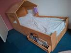 Montessori bed 90x200 Fins multiplex met boekenrek, Ophalen, 85 tot 100 cm, Gebruikt, Lattenbodem