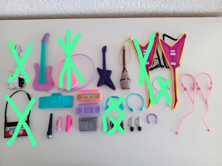 Verschillende Accessoires voor (Barbie) Poppen (13 foto's), Verzamelen, Poppen, Gebruikt, Accessoires, Ophalen of Verzenden