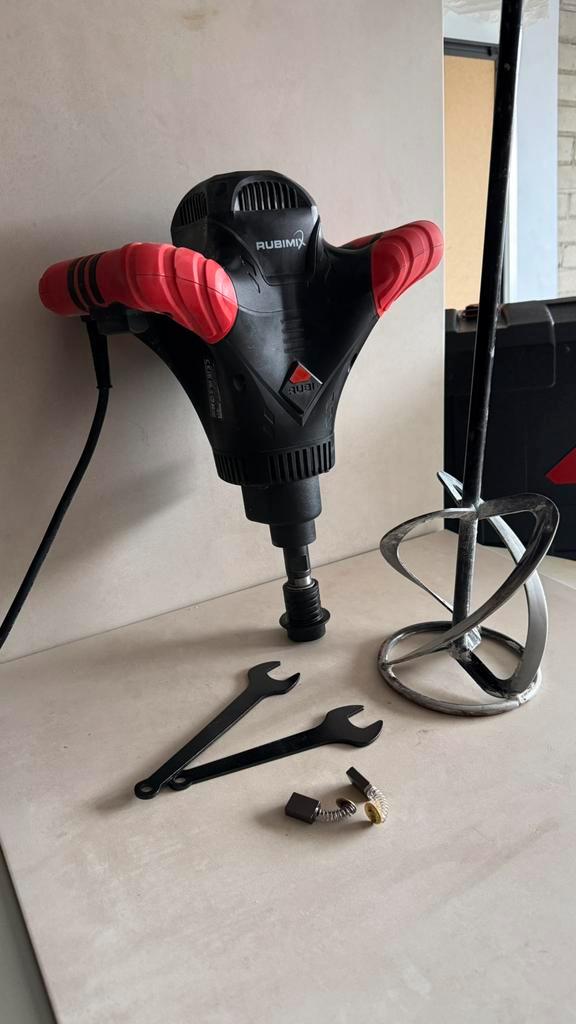 RUBI RUBIMIX Mengmachine – Professioneel – Compleet + koffer, Doe-het-zelf en Verbouw, Betonmolens, Zo goed als nieuw, Ophalen of Verzenden