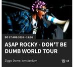 Asap Rocky staanplaats tickets (1x), Drie personen of meer, Augustus