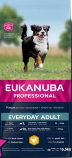 16,5 kg Eukanuba adult kip > 25 kg brokken hondenvoer large, Ophalen of Verzenden, Hond