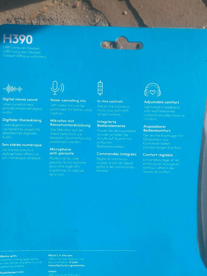 Logitech H390 nieuw in verpakking, Audio, Tv en Foto, Koptelefoons, Nieuw, Op oor (supra aural), Overige merken, Ophalen of Verzenden