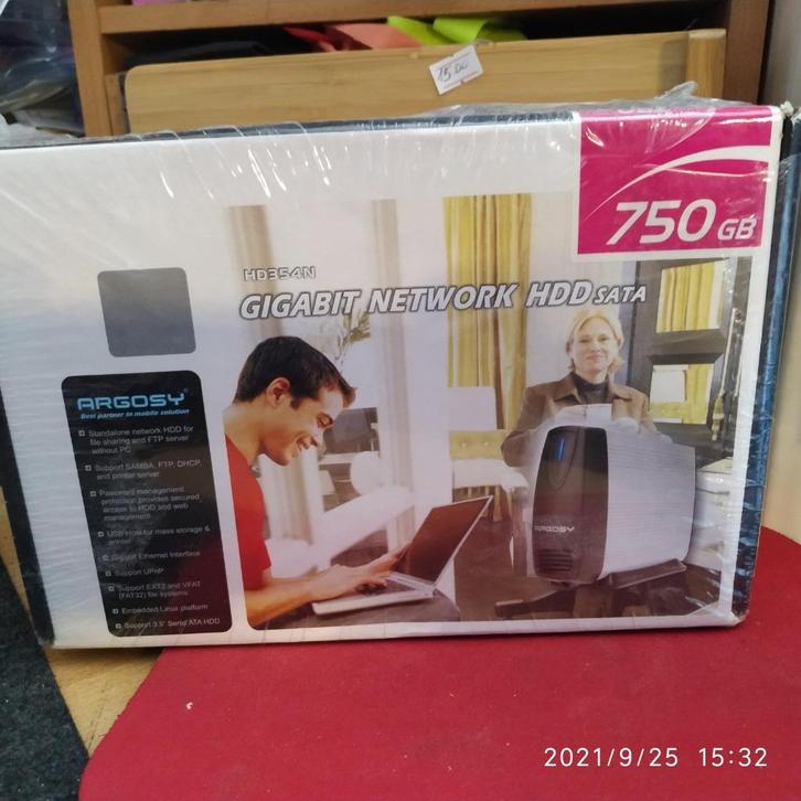 ARGOSY HD354N-00750 750GB Gigabit Network HDD SATA, Computers en Software, Harde schijven, Nieuw, Desktop, Extern, HDD, IDE, Ophalen of Verzenden