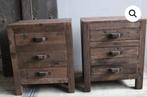 Set van 2 nachtkastjes, Ophalen, Nieuw, Hout, Minder dan 45 cm