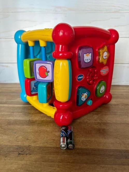 Vtech baby ontdek & leer kubus, Kinderen en Baby's, Speelgoed | Vtech, Gebruikt, 6 maanden tot 2 jaar, Ophalen of Verzenden