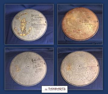 Polyphon platen – vier stuks ¤  € 35,= per stuk beschikbaar voor biedingen