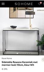 Stijlvolle sidetable met metalen frame, Ophalen, 100 tot 150 cm, Zo goed als nieuw, Modern