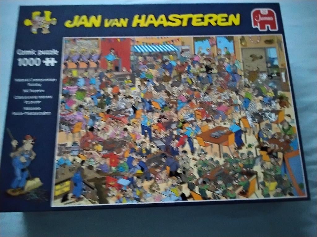 Jan van Haasteren: NK Puzzelen, Ophalen, 500 t/m 1500 stukjes, Gebruikt, Legpuzzel