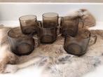 Douwe Egberts moccona vintage bruine glazen * 6 stuks, Verzamelen, Ophalen of Verzenden, Zo goed als nieuw, Overige typen