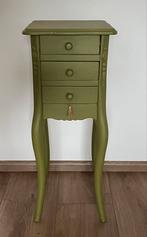 Ladekastje met leuk detail, Huis en Inrichting, Ophalen, Minder dan 50 cm, Teakhout, Zo goed als nieuw