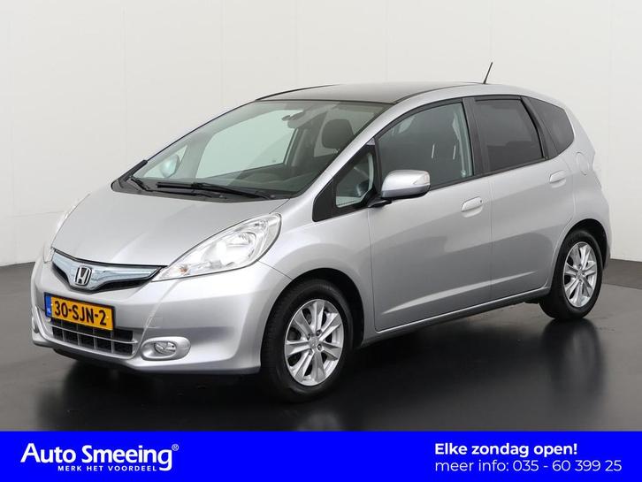 Honda Jazz 1.4 Hybrid Elegance | Panoramadak | Zondag Open!, Auto's, Honda, Bedrijf, Te koop, Jazz, ABS, Airbags, Airconditioning