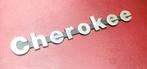 JEEP CHEROKEE  letters  oldtimer letters logo embleem, Ophalen of Verzenden, Zo goed als nieuw, Auto's
