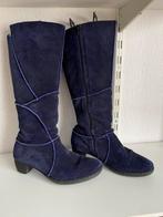 Donkerblauwe laarzen met lila accent maat 40., Ophalen of Verzenden