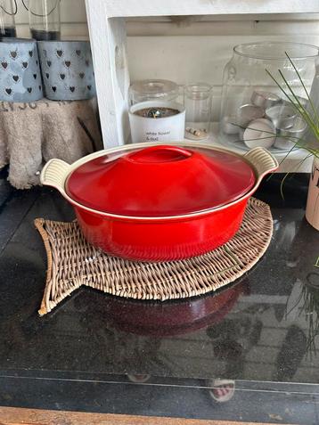 Le Creuset gietijzeren brood/ovenpan mt 28 kersenrood nieuw beschikbaar voor biedingen