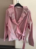 OVERSLAG BLOUSE MET BALLON KRAAG, Kleding | Dames, Blouses en Tunieken, Ophalen of Verzenden, Zo goed als nieuw, Maat 46/48 (XL) of groter