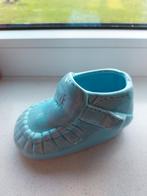 Vintage babyblauw babyschoentje, Ophalen of Verzenden