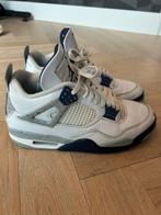 Air Jordan 4 midnight navy, Verzenden, Wit, Sneakers of Gympen, Gedragen