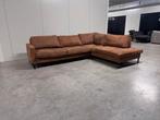 Hoekbank Cognac Bruin GRATIS BEZORGING, Ophalen, Zo goed als nieuw, 150 cm of meer, Vierpersoons of meer