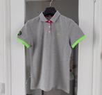 Evisu Jeans polo shirt grijs, roze/neon groen - maat S, Evisu Jeans, Ophalen of Verzenden, Korte mouw, Maat 36 (S)
