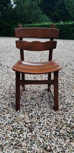 Brutalist design eetkamerstoel jaren 70, Ophalen of Verzenden, Zo goed als nieuw, Bruin, Eén