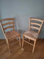Twee biezen matten stoeltjes, Ophalen, Gebruikt, Twee