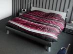 Bed 180 x 210 inclusief 1 lattenbodem en spiraalbodem, Ophalen, Gebruikt, 210 cm, Tweepersoons