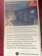 Thermen Bad Nieuweschans Voordeelbon, Tickets en Kaartjes, Drie personen of meer, Kortingsbon, Spa of Sauna
