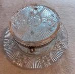 Bonbonnière/Koektrommel met onderschaal, Antiek en Kunst, Ophalen of Verzenden