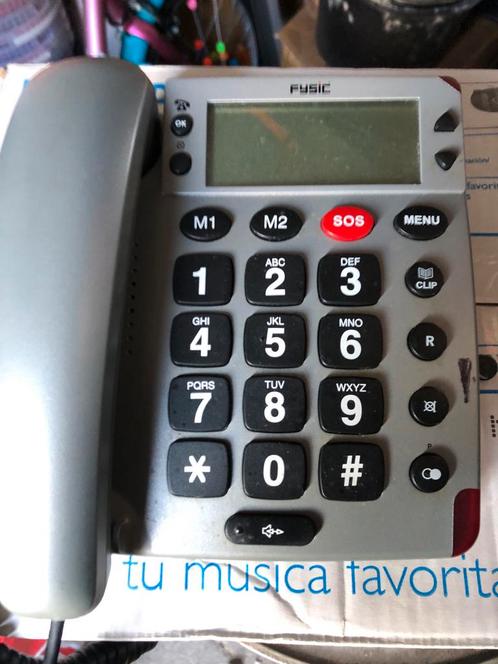 Fysic FX-3910 Telefoon voor Slechtzienden, Telecommunicatie, Vaste telefoons | Handsets en Draadloos, Gebruikt, 1 handset, Ophalen of Verzenden