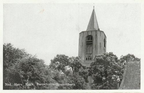 BUNSCHOTEN  SPAKENBURG Ned. Herv. Kerk, Verzamelen, Ansichtkaarten | Nederland, Ongelopen, Utrecht, 1940 tot 1960, Verzenden