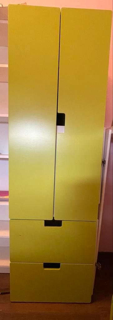 Stuva Kast Groen + Extra set Lades/Deurtjes in wit+ hangers, Kinderen en Baby's, Kinderkamer | Commodes en Kasten, Gebruikt, Kast