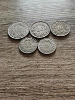 Zwitserse Franken Munten  5 Stuks, Ophalen of Verzenden, Overige landen, Losse munt