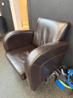 Gratis 2 heerlijke goede leren stoelen, Huis en Inrichting, Fauteuils, Ophalen, Zo goed als nieuw, 75 tot 100 cm